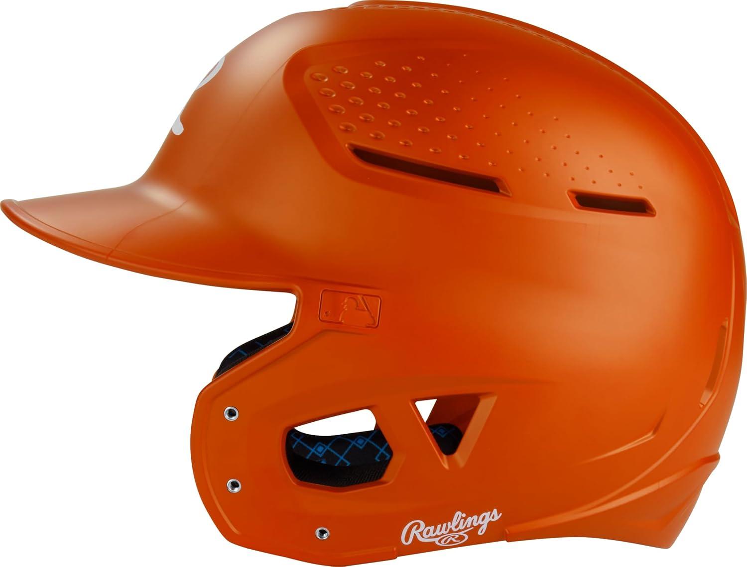 image:imageRawlings  RX2 Series Baseball Batting Helmet  Matte  JR amp SR Sizes  Multiple ColorsAthletic Orange