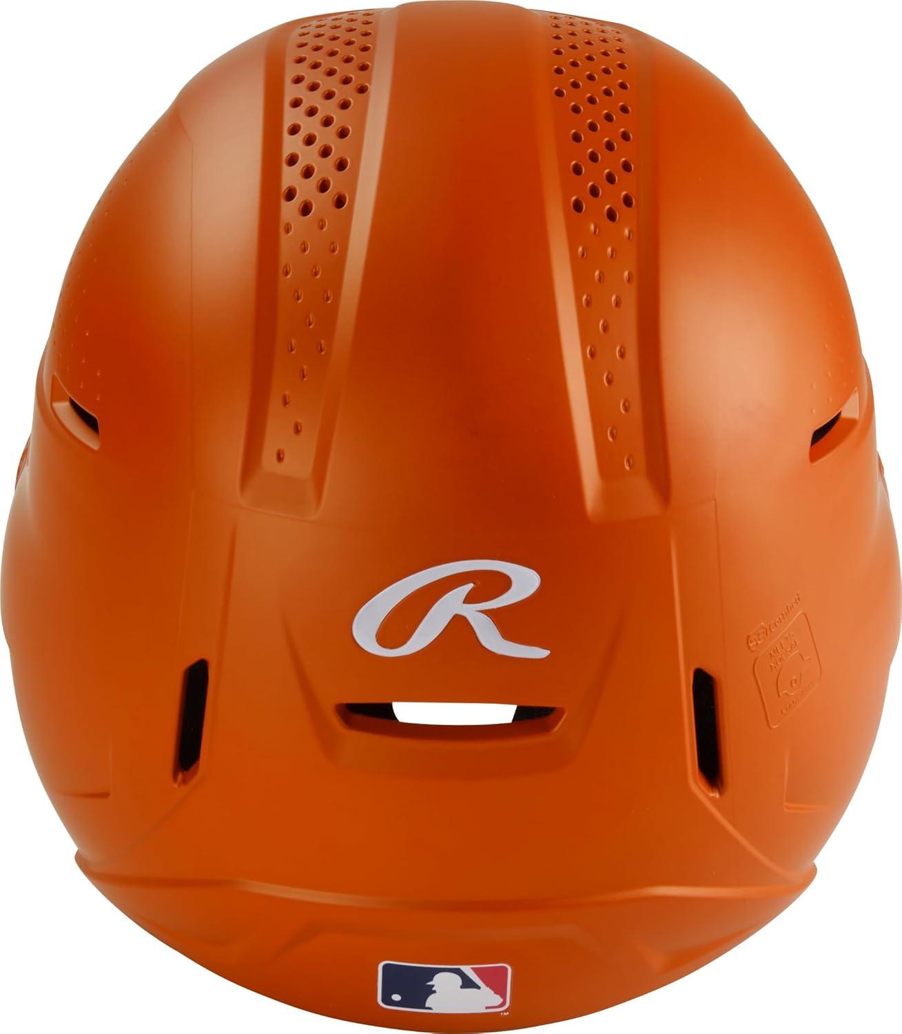 image:imageRawlings  RX2 Series Baseball Batting Helmet  Matte  JR amp SR Sizes  Multiple ColorsAthletic Orange