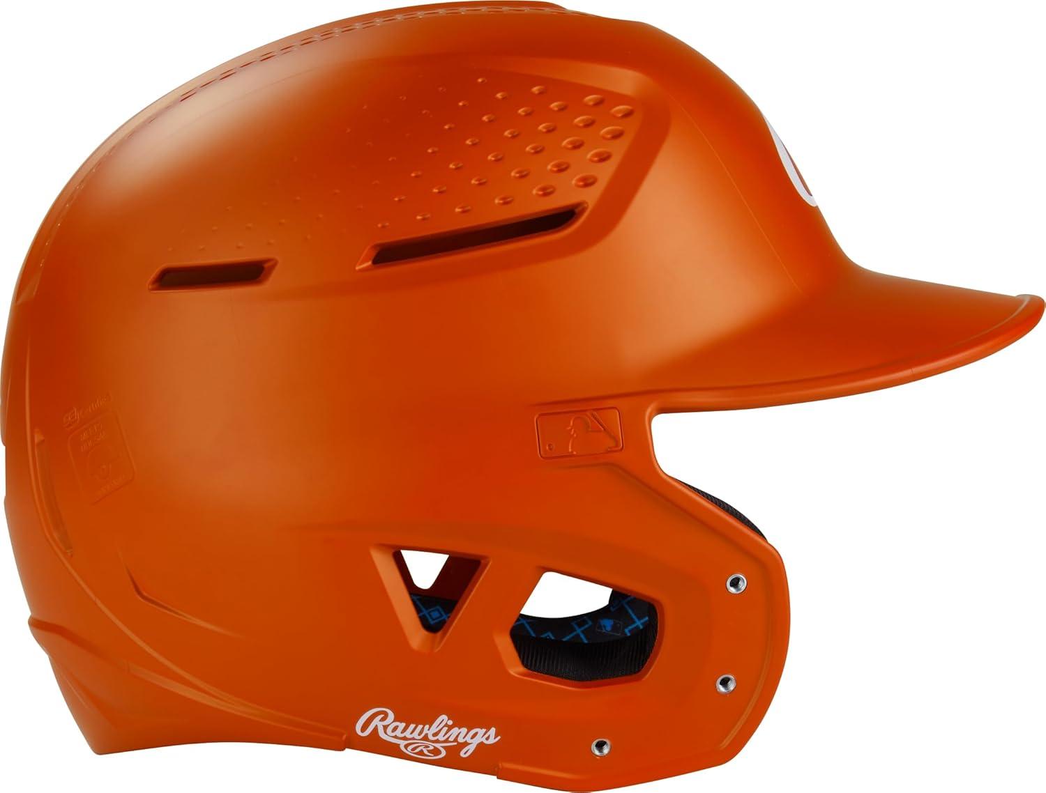 image:imageRawlings  RX2 Series Baseball Batting Helmet  Matte  JR amp SR Sizes  Multiple ColorsAthletic Orange