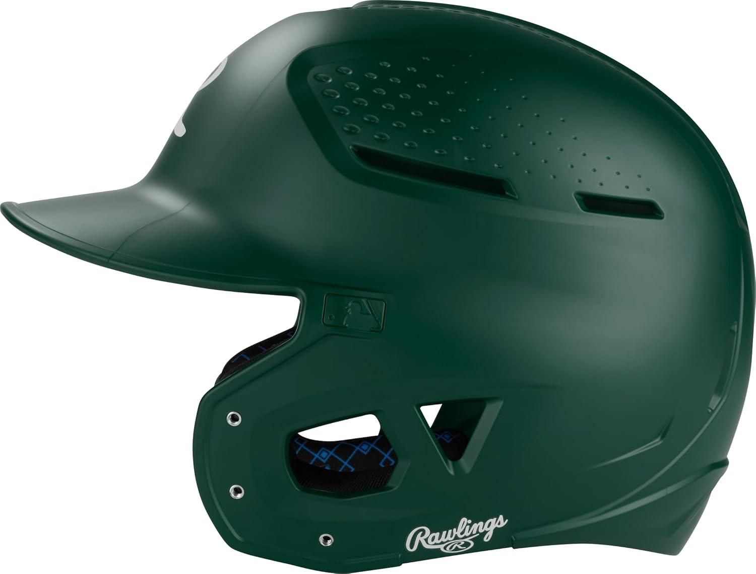 image:imageRawlings RX2 Series Baseball Batting Helmet Matte JR amp SR Sizes Multiple ColorsDark Green