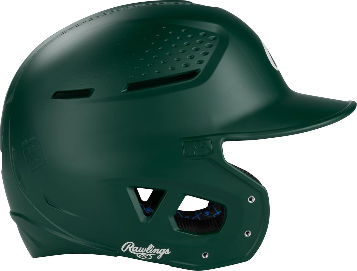 image:imageRawlings RX2 Series Baseball Batting Helmet Matte JR amp SR Sizes Multiple ColorsDark Green