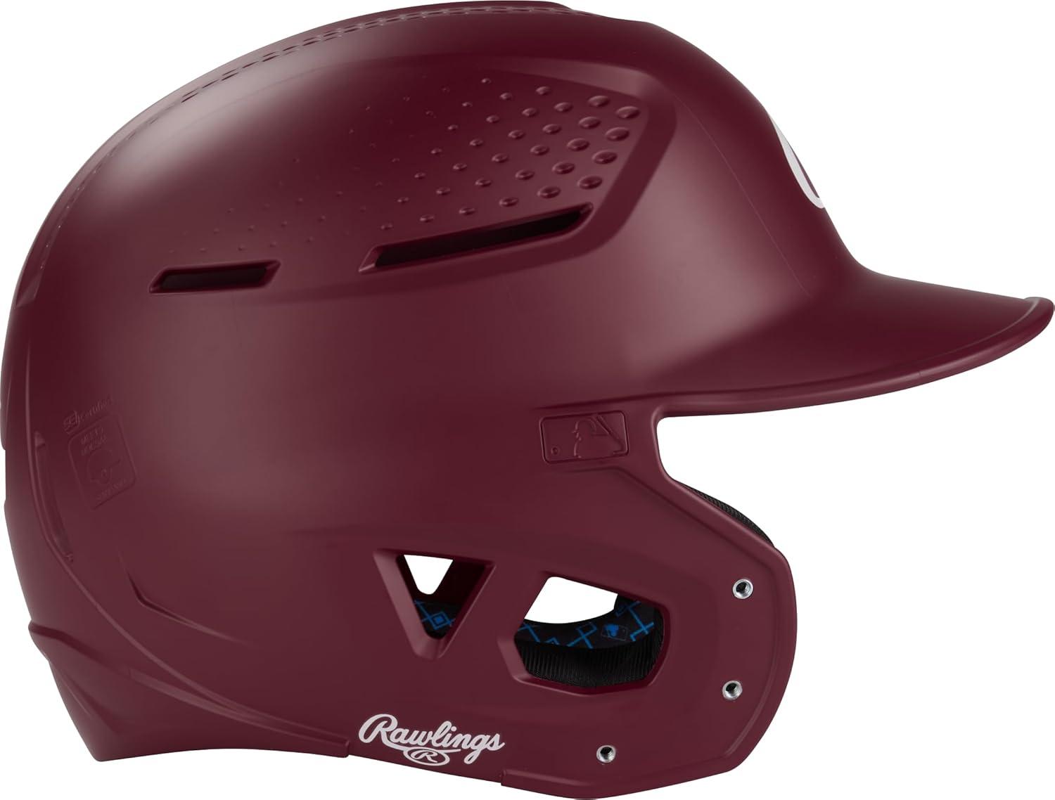image:imageRawlings RX2 Series Baseball Batting Helmet Matte JR amp SR Sizes Multiple ColorsMaroon