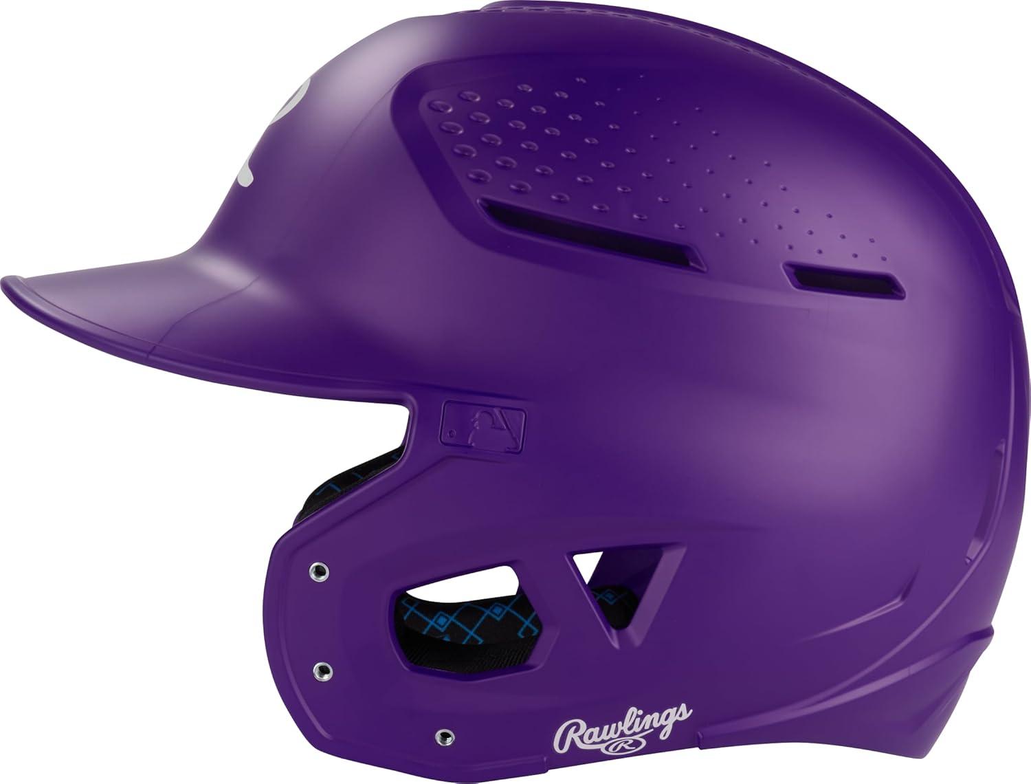image:imageRawlings RX2 Series Baseball Batting Helmet Matte JR amp SR Sizes Multiple ColorsPurple