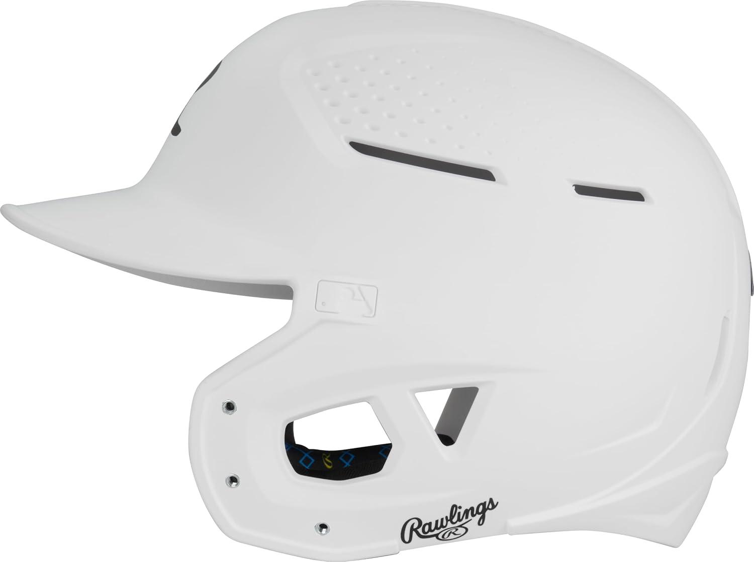 image:imageRawlings RX2 Series Baseball Batting Helmet Matte JR amp SR Sizes Multiple ColorsWhite