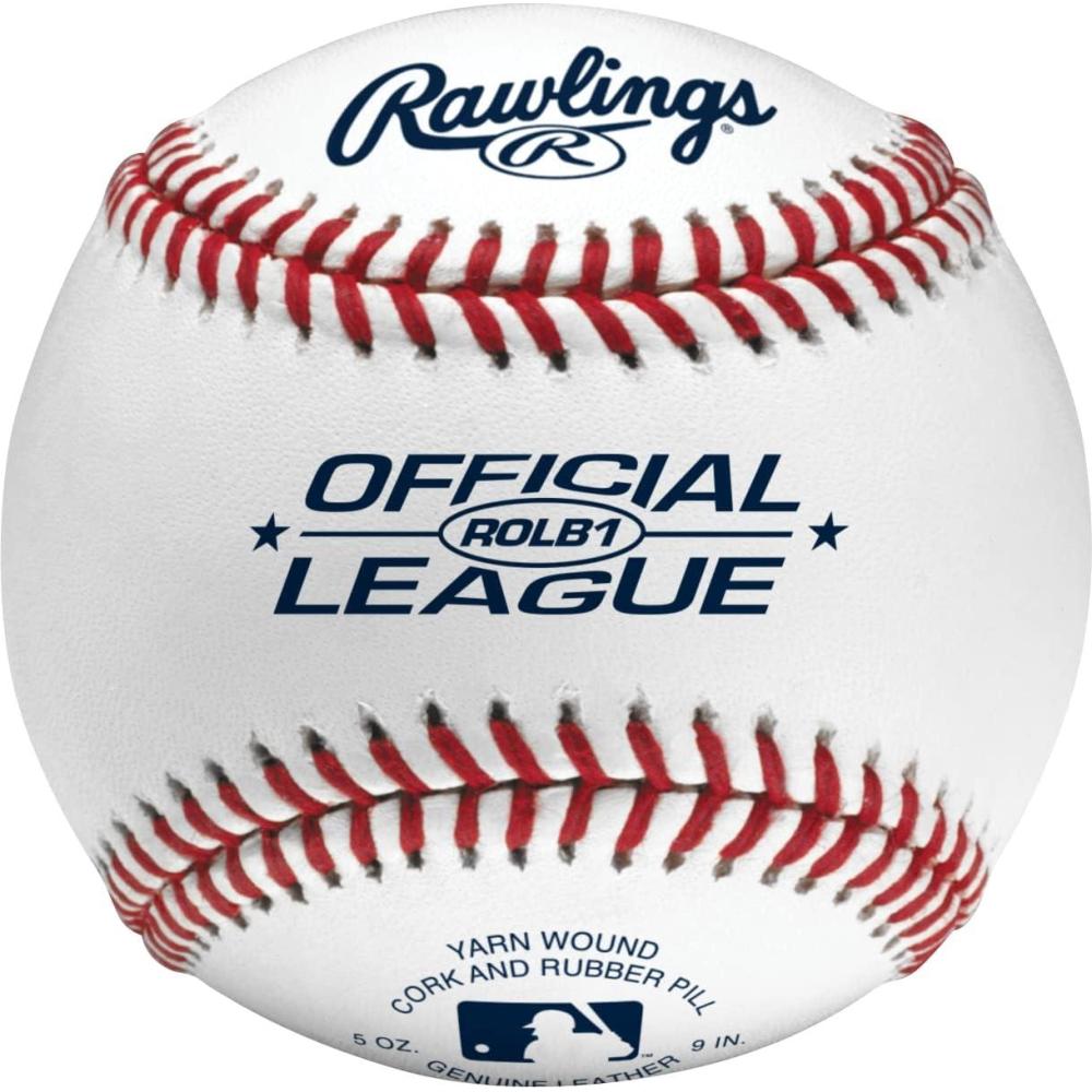 image:imageRawlings Official League Baseballs Competition Grade ROLB1 Youth14U GamePractice Use 12 CountDozen