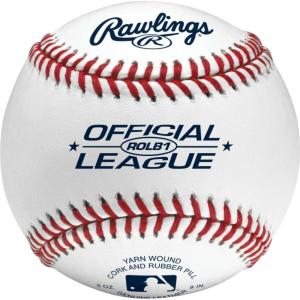 Rawlings | Official League Baseballs | Competition Grade | ROLB1 | Youth/14U | Game/Practice Use | 12 Count(Dozen)