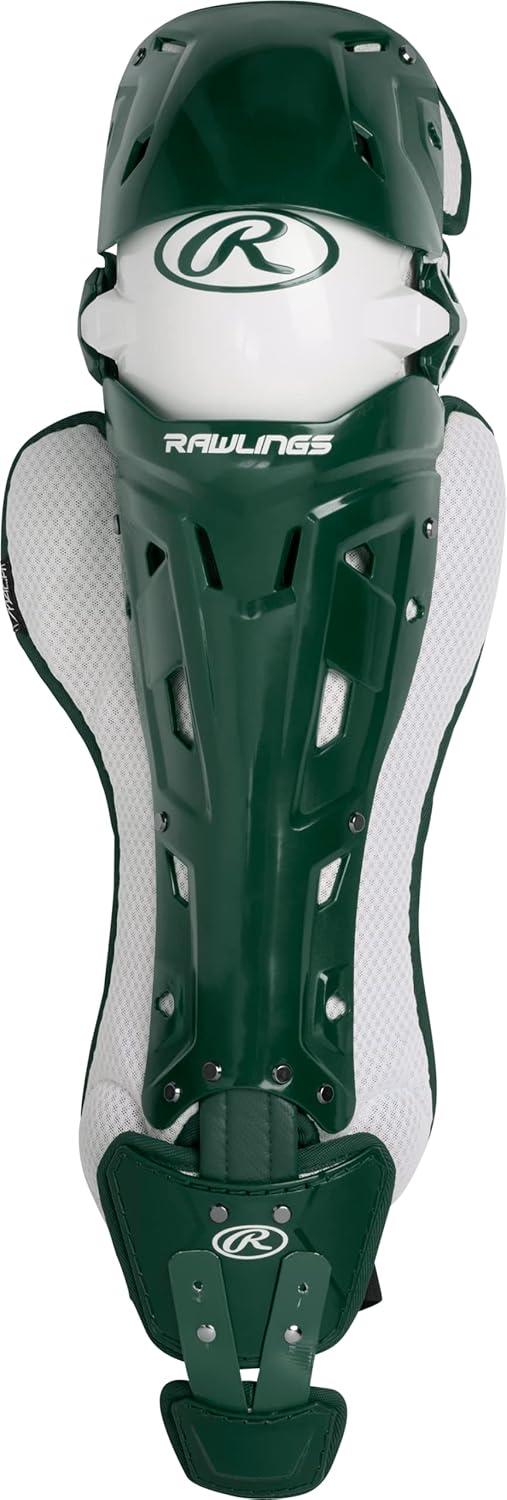 image:imageRawlings Rawlings MACH Catchers Leg Guards Baseball NOCSAE Certified Adult amp Intermediate Sizing Multiple ColorsDark Green