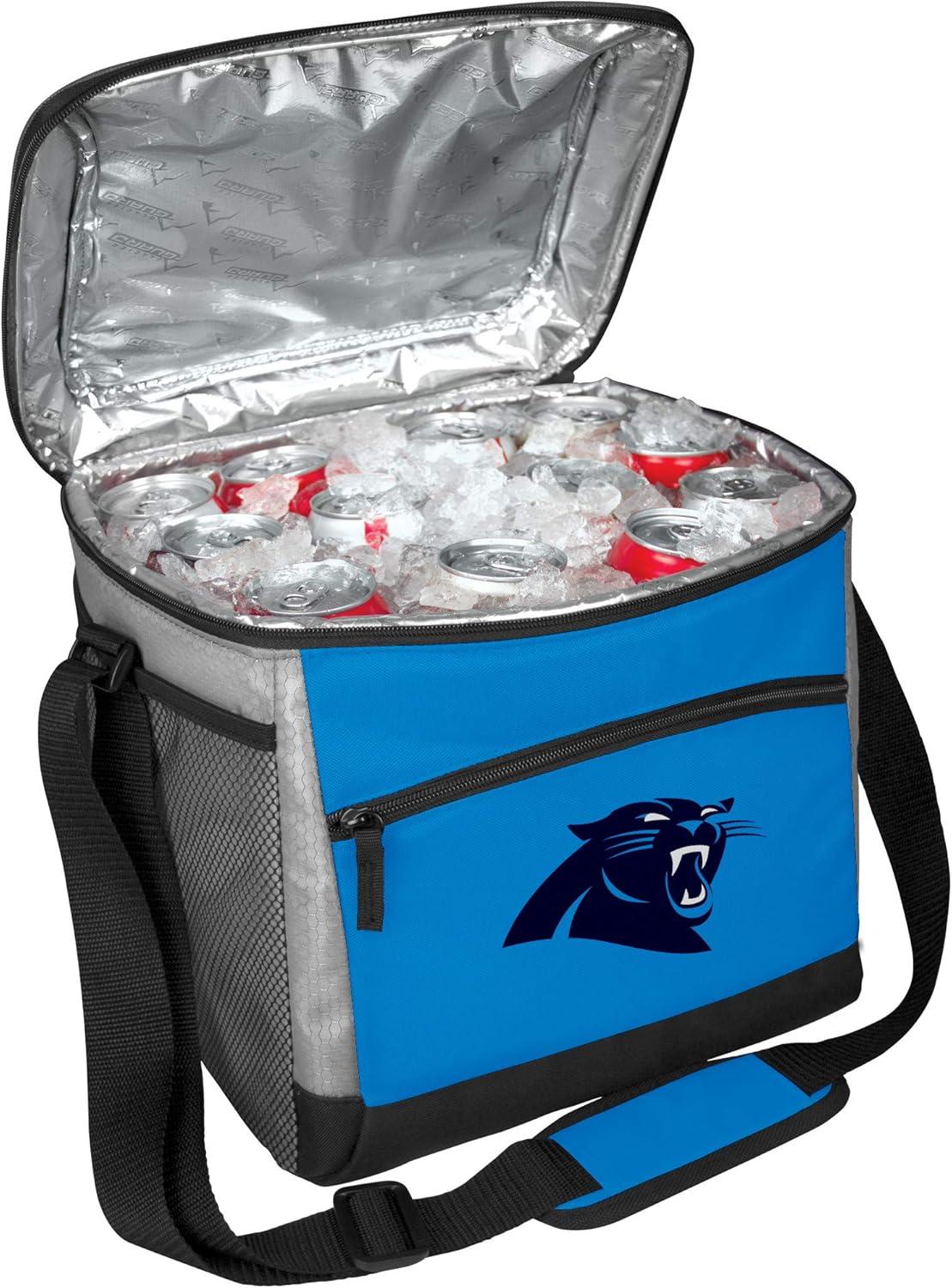 image:imageRawlings NFL SoftSided Insulated Cooler Bag 24Can Capacity ALL TEAM OPTIONSCarolina Panthers