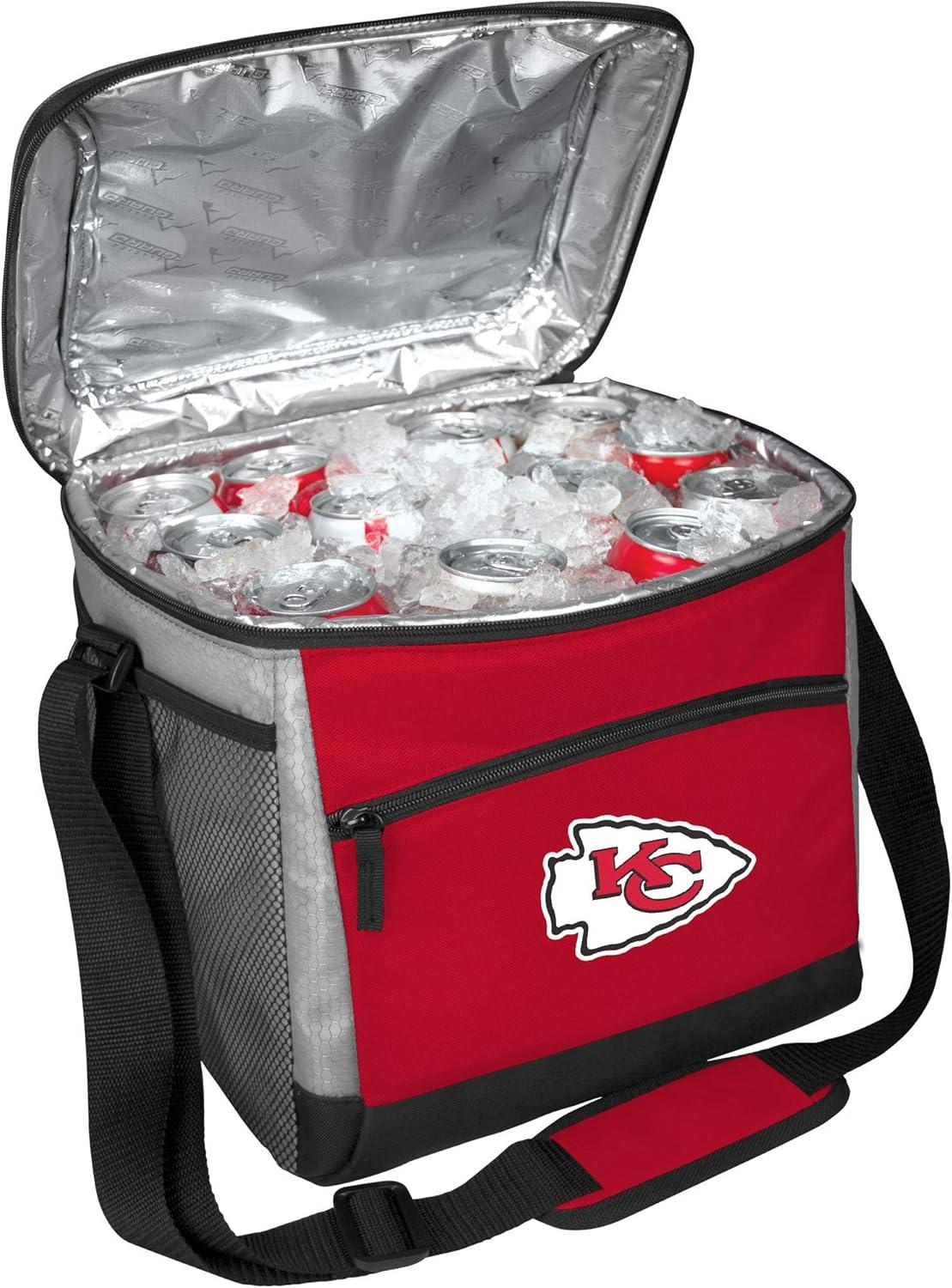image:imageRawlings NFL SoftSided Insulated Cooler Bag 24Can Capacity ALL TEAM OPTIONSKansas City Chiefs