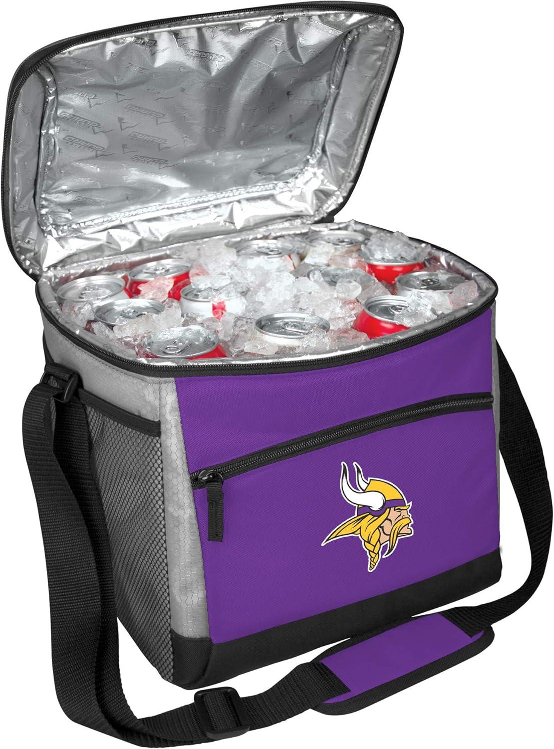image:imageRawlings NFL SoftSided Insulated Cooler Bag 24Can Capacity ALL TEAM OPTIONSMinnesota Vikings
