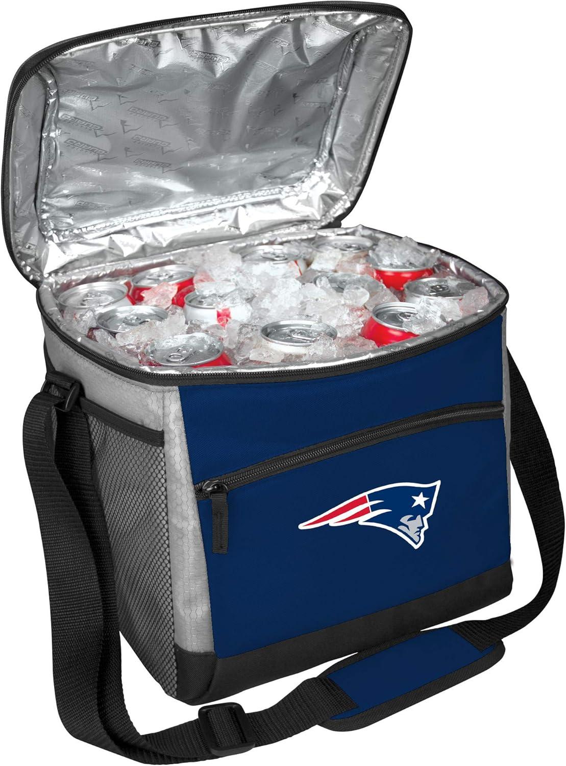 image:imageRawlings NFL SoftSided Insulated Cooler Bag 24Can Capacity ALL TEAM OPTIONSNew England Patriots