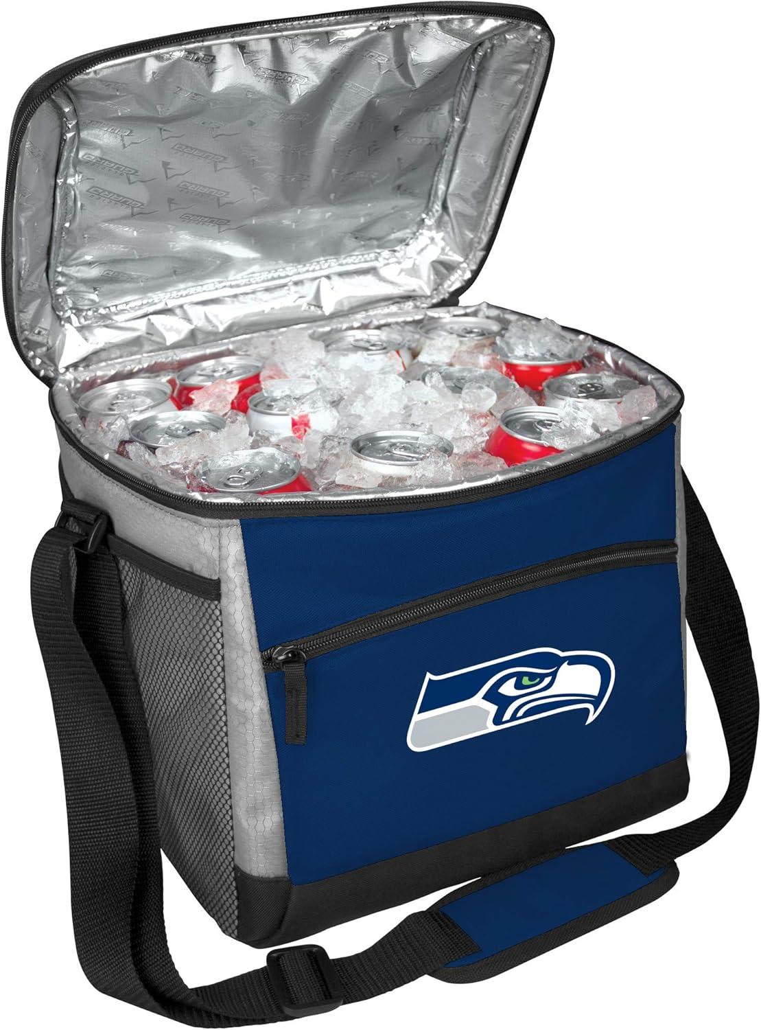 image:imageRawlings NFL SoftSided Insulated Cooler Bag 24Can Capacity ALL TEAM OPTIONSSeattle Seahawks
