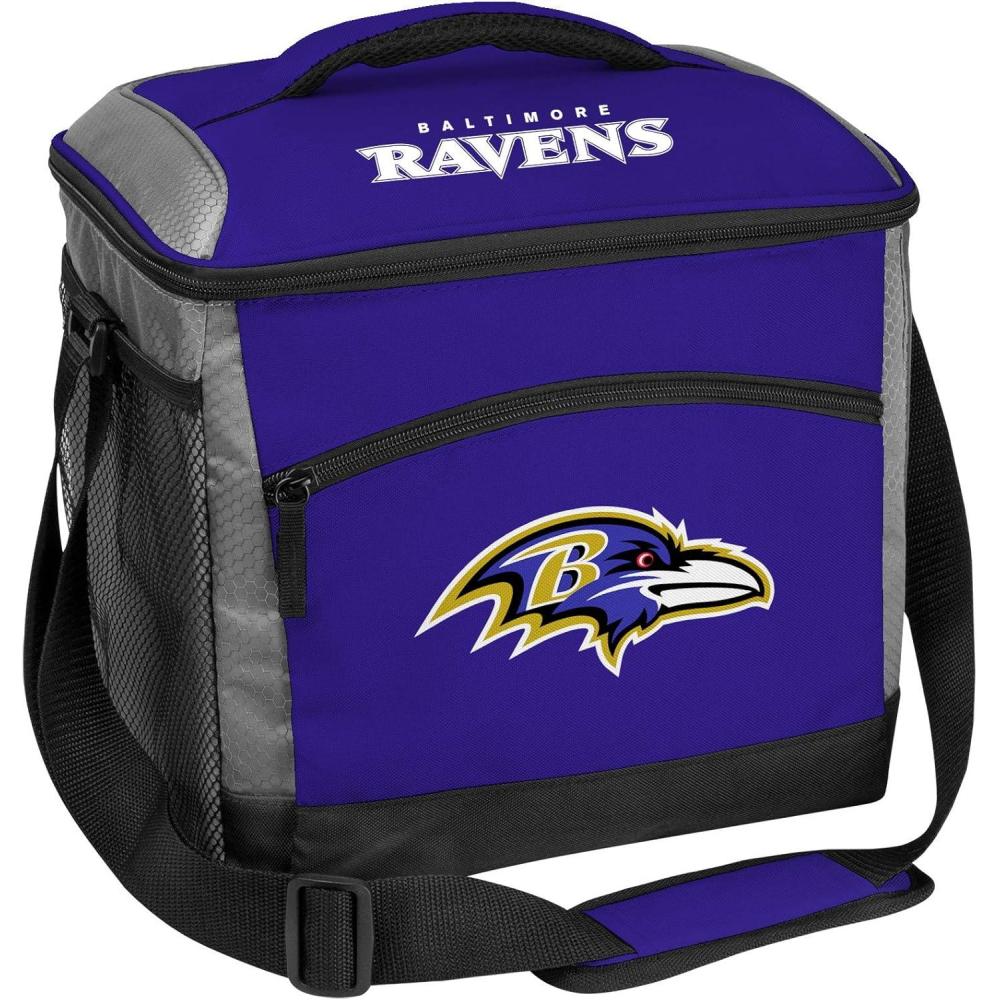image:imageRawlings NFL SoftSided Insulated Cooler Bag 24Can Capacity ALL TEAM OPTIONSBaltimore Ravens