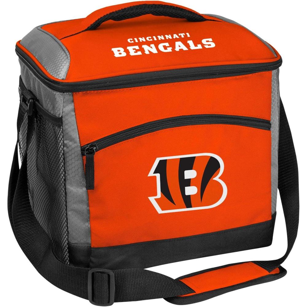 image:imageRawlings NFL SoftSided Insulated Cooler Bag 24Can Capacity ALL TEAM OPTIONSCincinnati Bengals