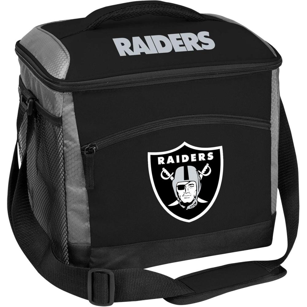 image:imageRawlings NFL SoftSided Insulated Cooler Bag 24Can Capacity ALL TEAM OPTIONSLas Vegas Raiders
