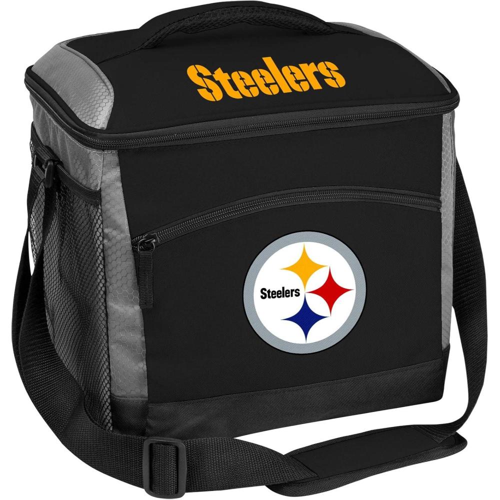 image:imageRawlings NFL SoftSided Insulated Cooler Bag 24Can Capacity ALL TEAM OPTIONSPittsburgh Steelers