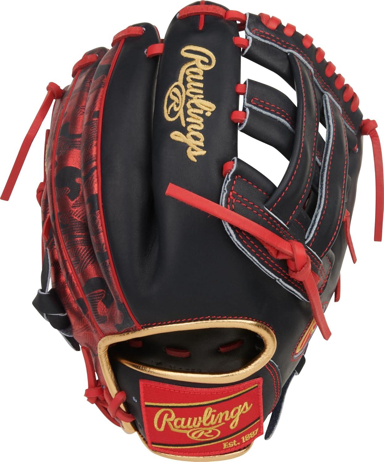 image:imageRawlings Heart of The Hide Baseball Glove Traditional Breakin Sizes 1125 1275 Multiple StylesArenado Navy Scarlet Pro H Web