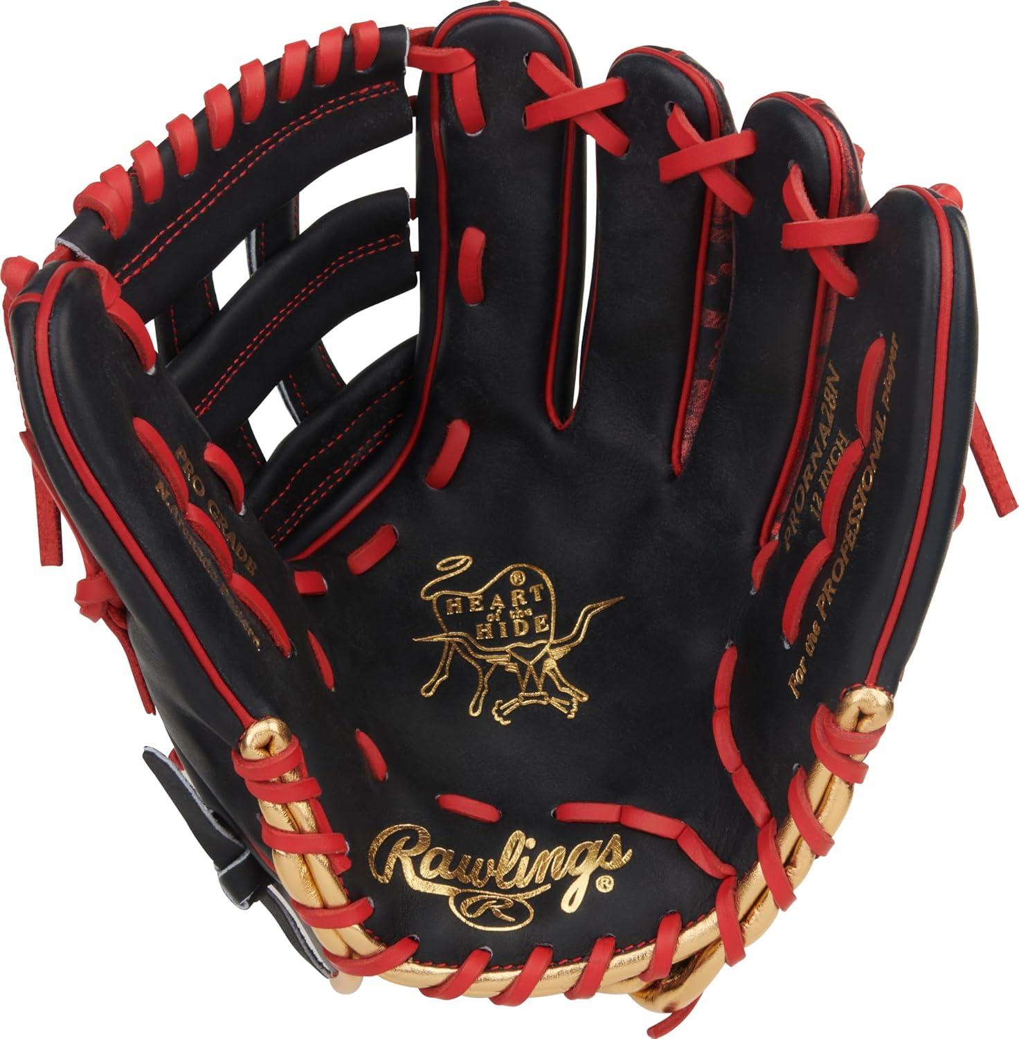 image:imageRawlings Heart of The Hide Baseball Glove Traditional Breakin Sizes 1125 1275 Multiple StylesArenado Navy Scarlet Pro H Web