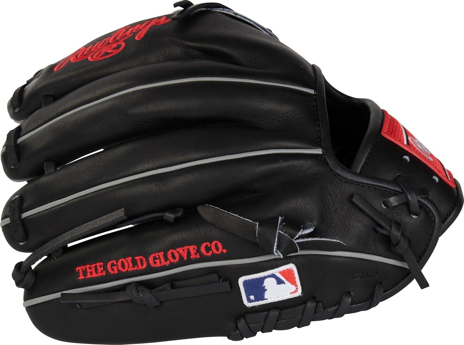 image:imageRawlings Heart of The Hide Baseball Glove Traditional Breakin Sizes 1125 1275 Multiple StylesBlack 2Piece Solid Web