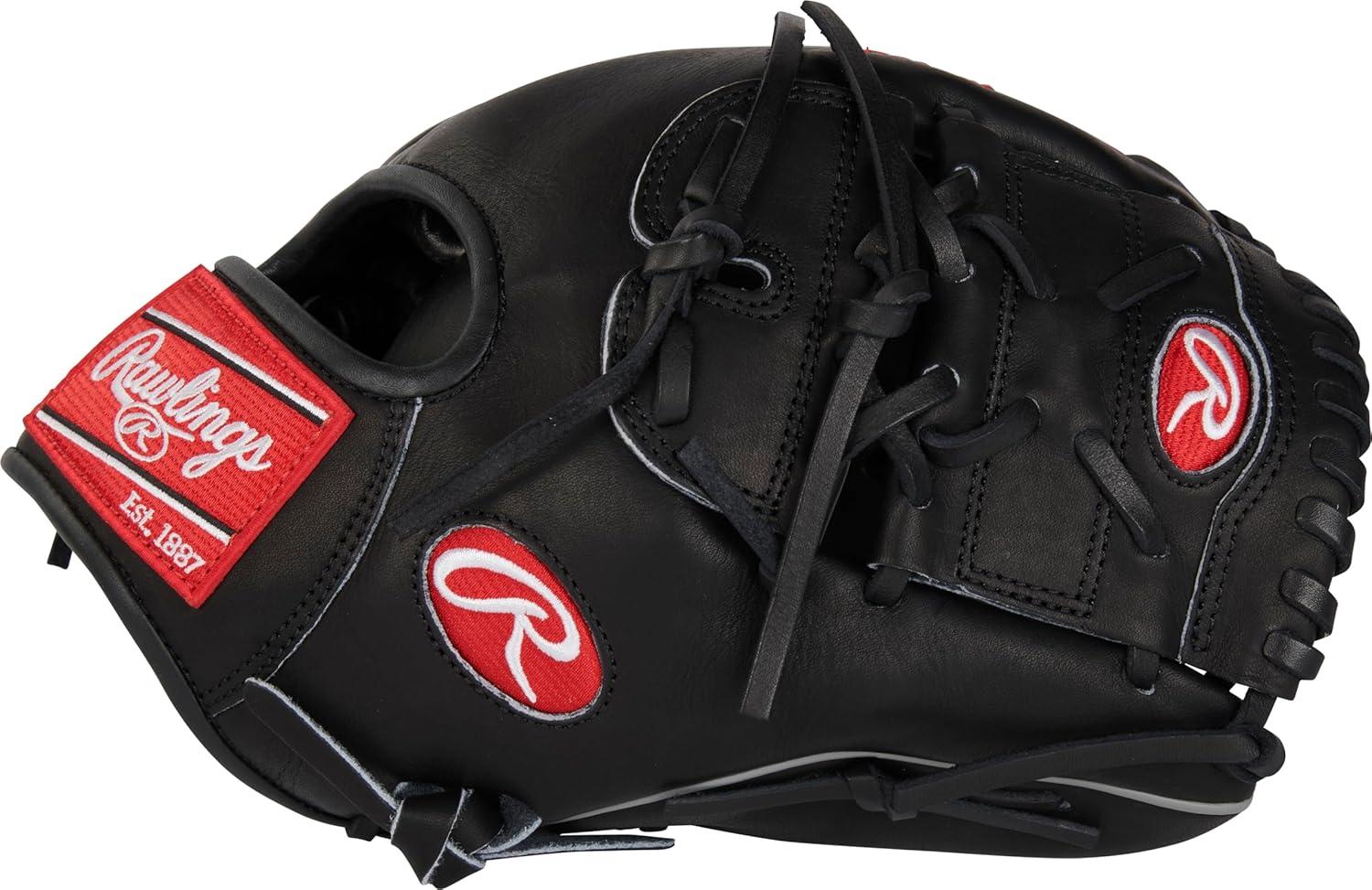 image:imageRawlings Heart of The Hide Baseball Glove Traditional Breakin Sizes 1125 1275 Multiple StylesBlack 2Piece Solid Web