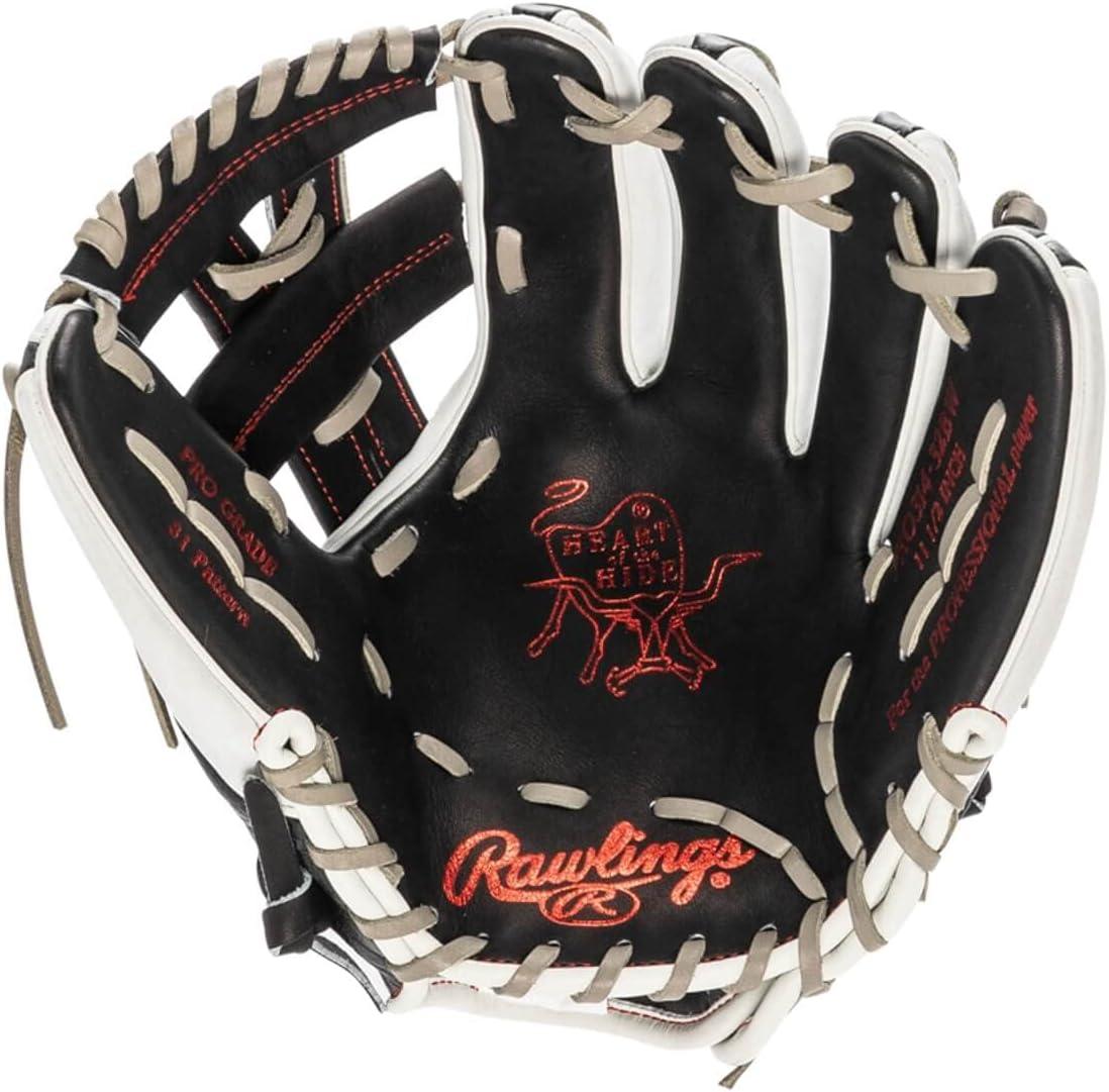 image:imageRawlings Heart of The Hide Baseball Glove Traditional Breakin Sizes 1125 1275 Multiple StylesBlack White Single Post Web