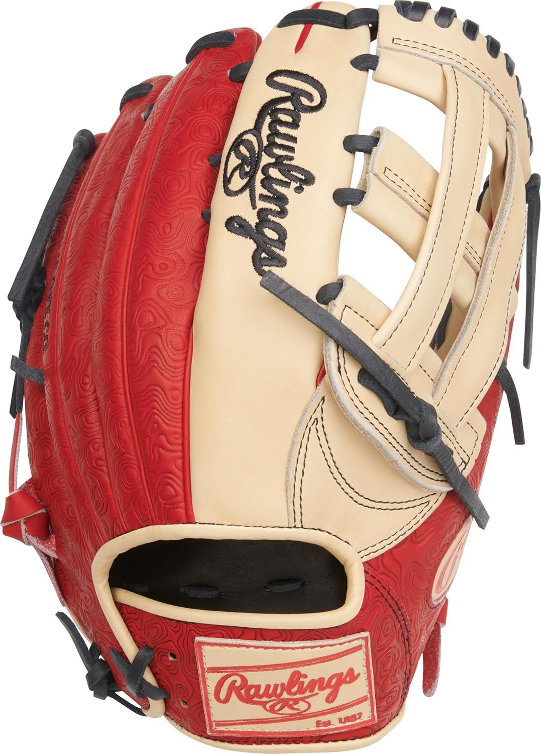 image:imageRawlings Heart of The Hide Baseball Glove Traditional Breakin Sizes 1125 1275 Multiple StylesCamel Scarlet Pro H Web