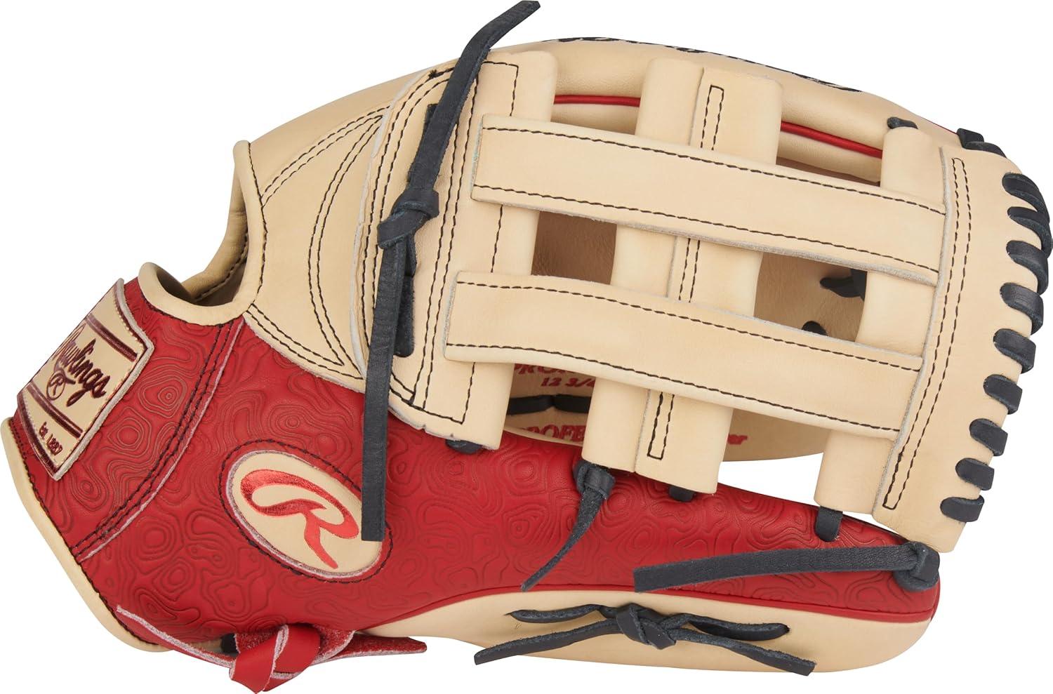 image:imageRawlings Heart of The Hide Baseball Glove Traditional Breakin Sizes 1125 1275 Multiple StylesCamel Scarlet Pro H Web