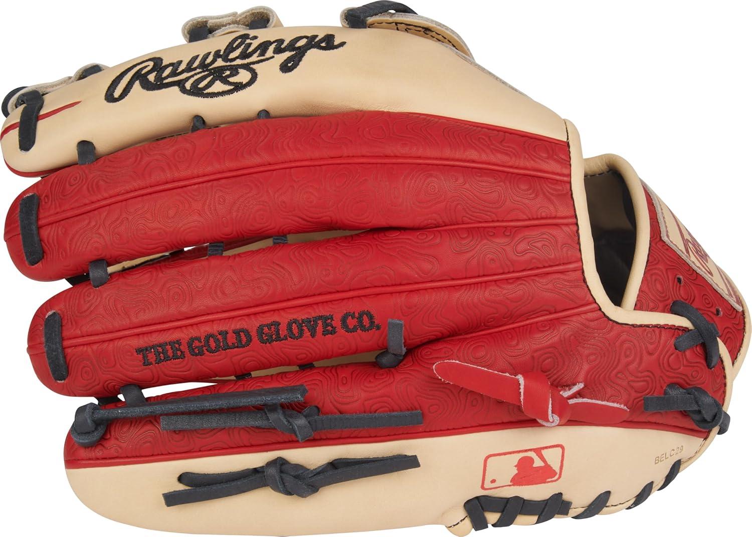 image:imageRawlings Heart of The Hide Baseball Glove Traditional Breakin Sizes 1125 1275 Multiple StylesCamel Scarlet Pro H Web