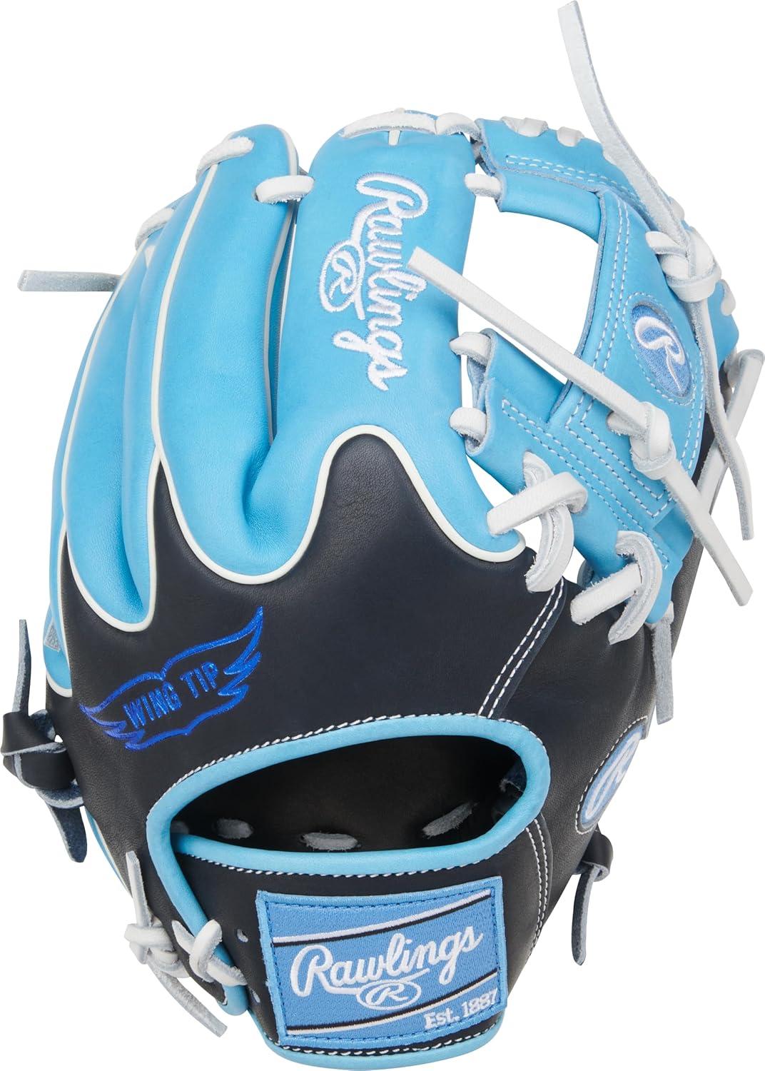 image:imageRawlings Heart of The Hide Baseball Glove Traditional Breakin Sizes 1125 1275 Multiple StylesColumbia Blue Black Pro I Web