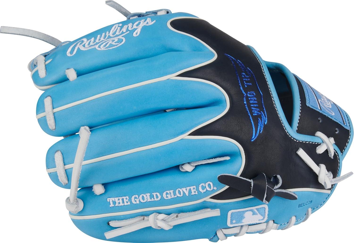 image:imageRawlings Heart of The Hide Baseball Glove Traditional Breakin Sizes 1125 1275 Multiple StylesColumbia Blue Black Pro I Web