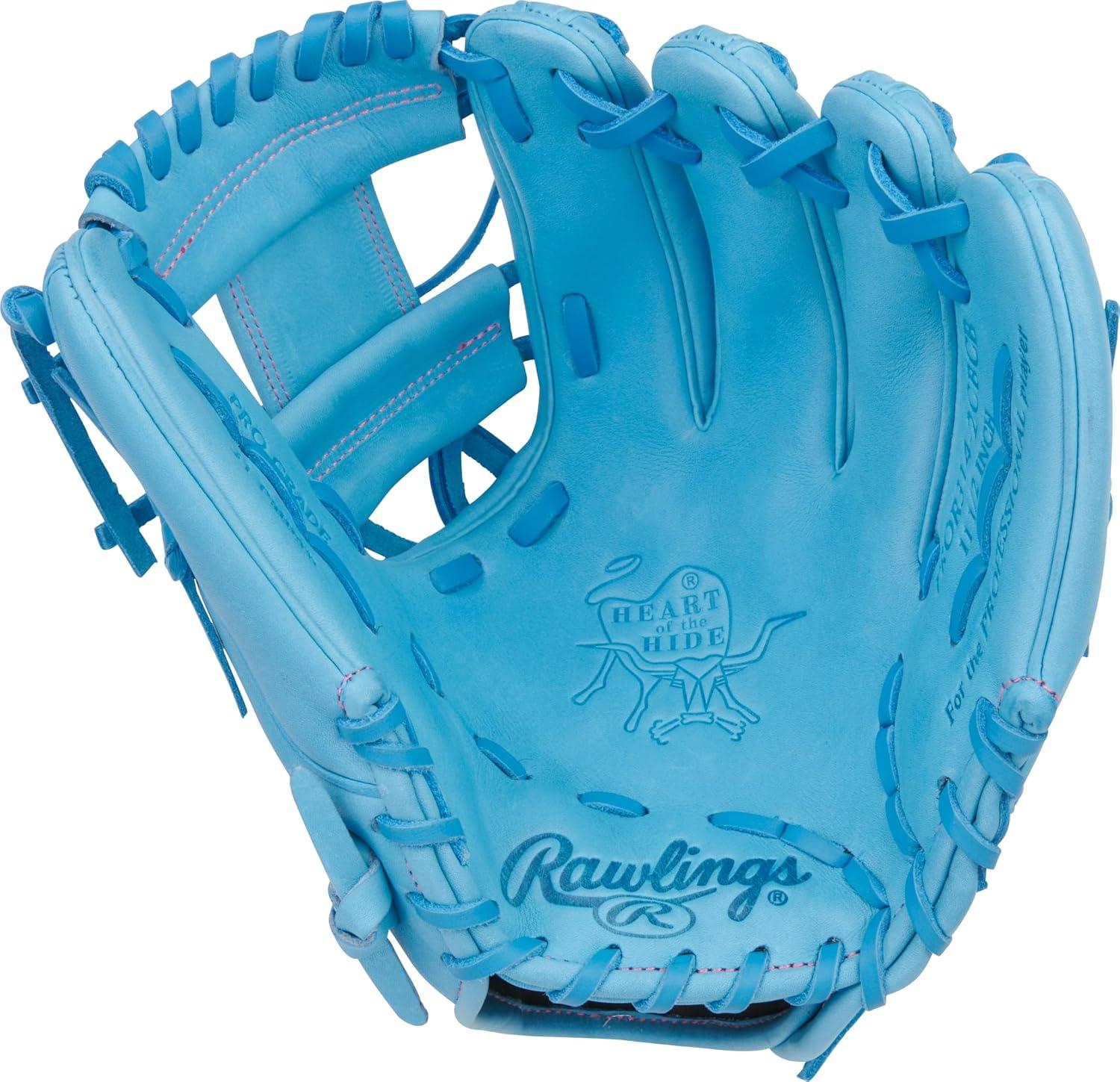 image:imageRawlings Heart of The Hide Baseball Glove Traditional Breakin Sizes 1125 1275 Multiple StylesColumbia Blue Pro I Web