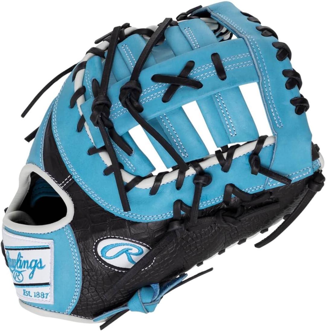image:imageRawlings Heart of The Hide Baseball Glove Traditional Breakin Sizes 1125 1275 Multiple StylesColumbia Blue SinglePost DoubleBar Web