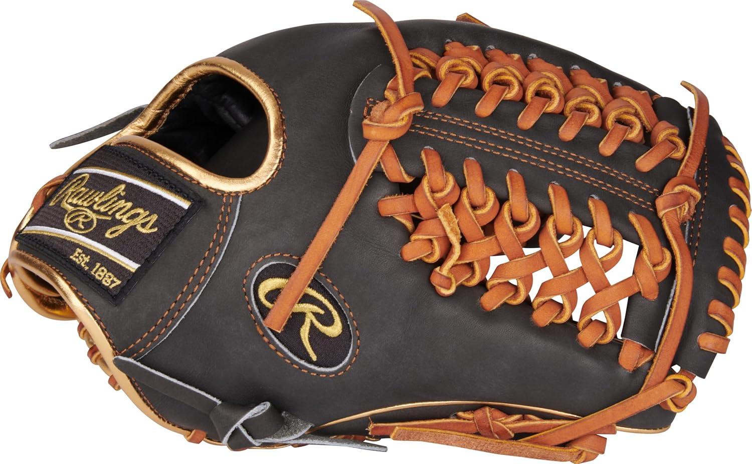 image:imageRawlings Heart of The Hide Baseball Glove Traditional Breakin Sizes 1125 1275 Multiple StylesDark Shadow Modified TrapEze Web