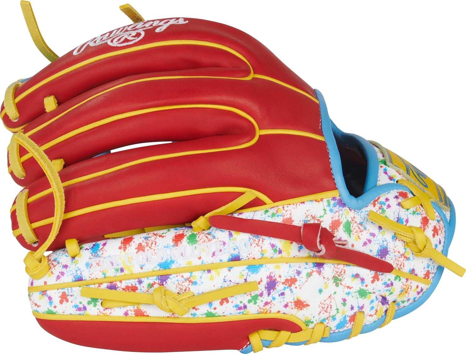 image:imageRawlings Heart of The Hide Baseball Glove Traditional Breakin Sizes 1125 1275 Multiple StylesScarlet Splatter Pro I Web