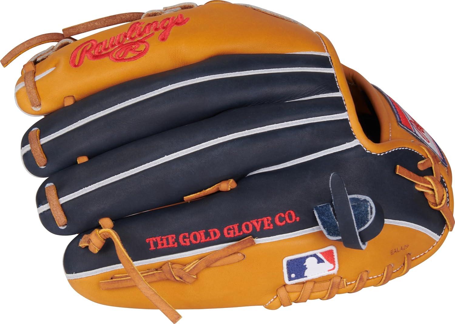 image:imageRawlings Heart of The Hide Baseball Glove Traditional Breakin Sizes 1125 1275 Multiple StylesTan Navy Pro I Web