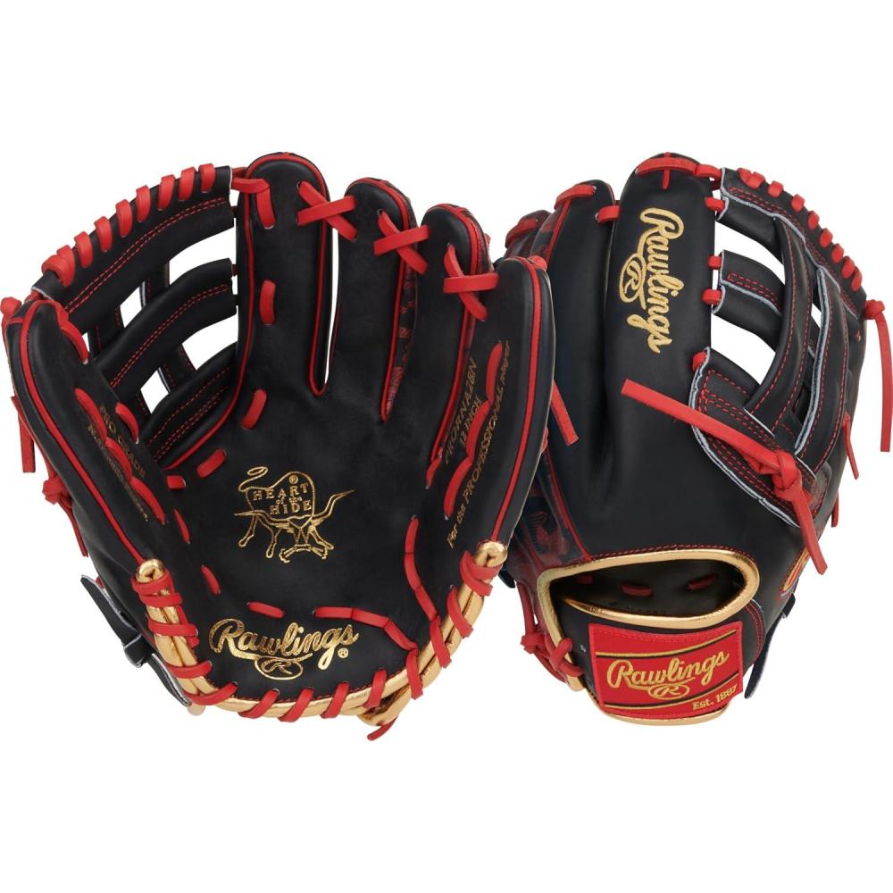image:imageRawlings Heart of The Hide Baseball Glove Traditional Breakin Sizes 1125 1275 Multiple StylesArenado Navy Scarlet Pro H Web