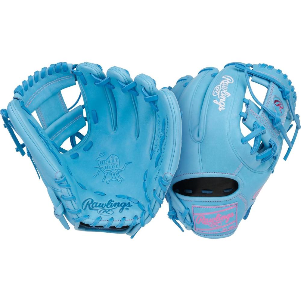 image:imageRawlings Heart of The Hide Baseball Glove Traditional Breakin Sizes 1125 1275 Multiple StylesColumbia Blue Pro I Web