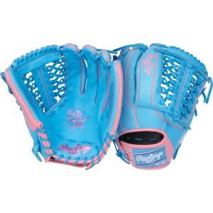 Rawlings | Heart of The Hide Baseball Glove | Traditional Break-in | Sizes 11.25″ – 12.75″ | Multiple Styles(Columbia Blue / Pink | Modified Trap-Eze Web)