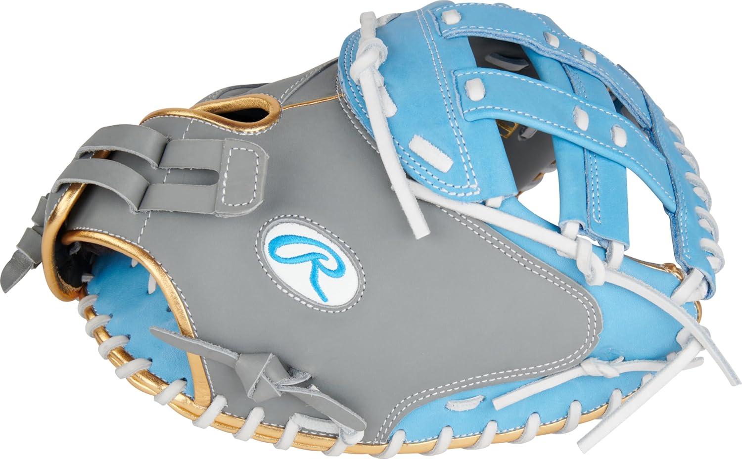 image:imageRawlings Liberty Advanced Color Series Fastpitch Softball Glove Sizes 1175 13 Multiple StylesGrey Columbia Blue Gold Modified Pro H Web