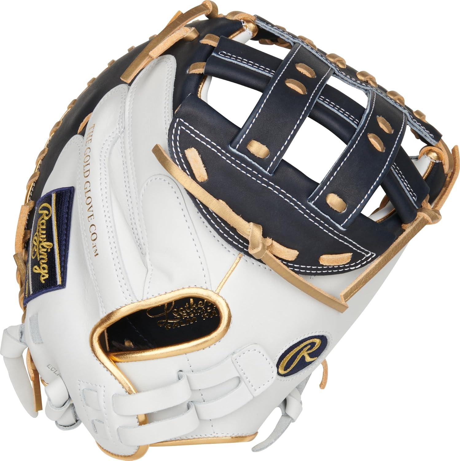 image:imageRawlings Liberty Advanced Color Series Fastpitch Softball Glove Sizes 1175 13 Multiple StylesWhite Navy Gold Modified Pro H Web