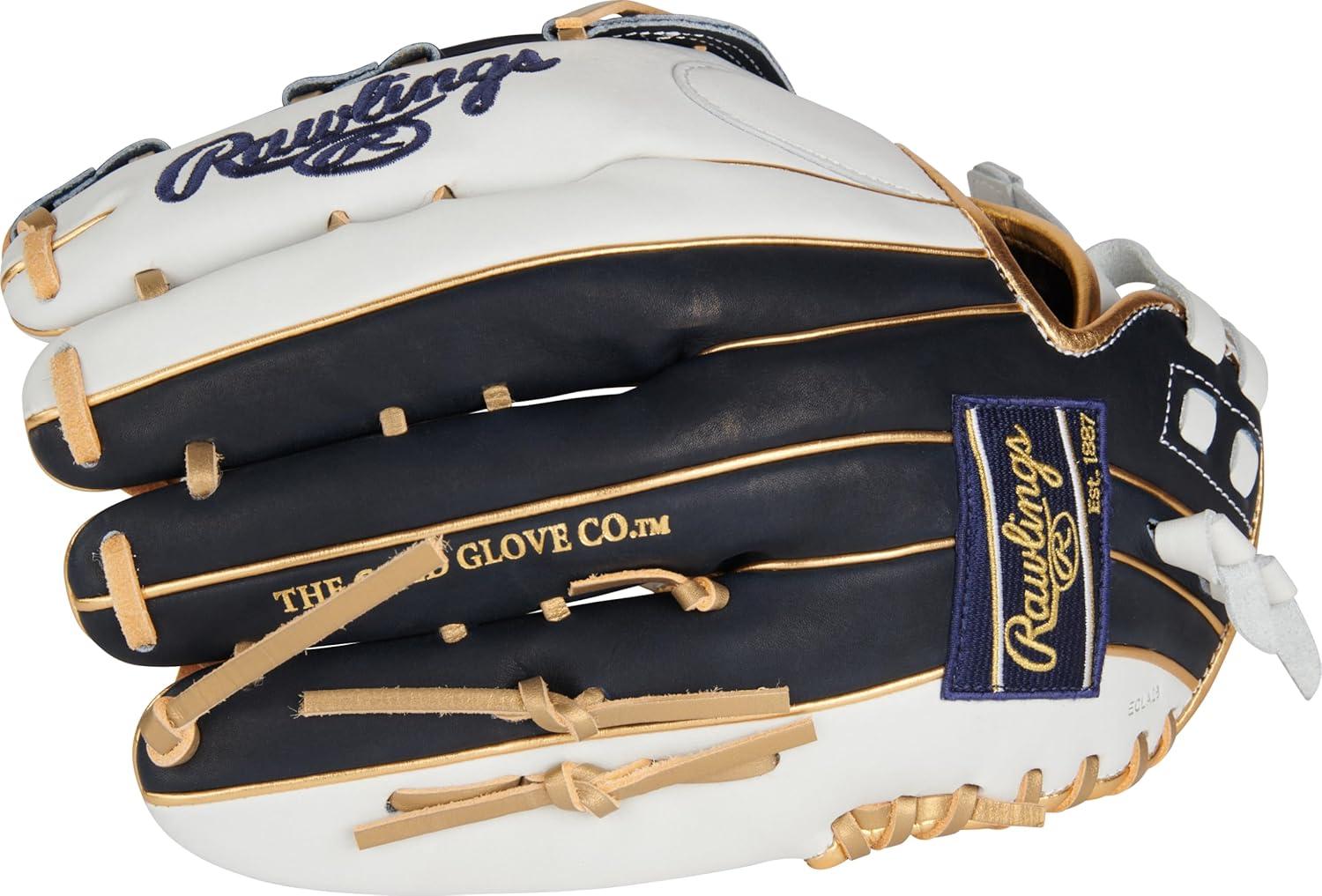 image:imageRawlings  Liberty Advanced Color Series Fastpitch Softball Glove  Sizes 1175  13  Multiple StylesWhite  Navy  Gold  Pro H Web