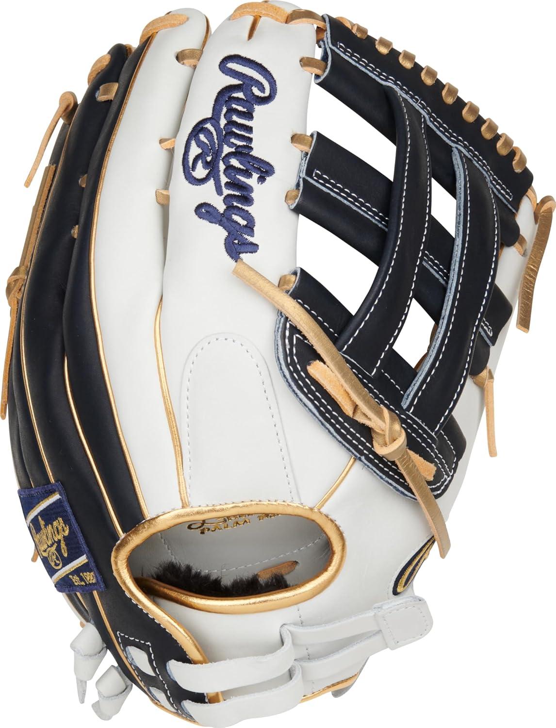 image:imageRawlings  Liberty Advanced Color Series Fastpitch Softball Glove  Sizes 1175  13  Multiple StylesWhite  Navy  Gold  Pro H Web