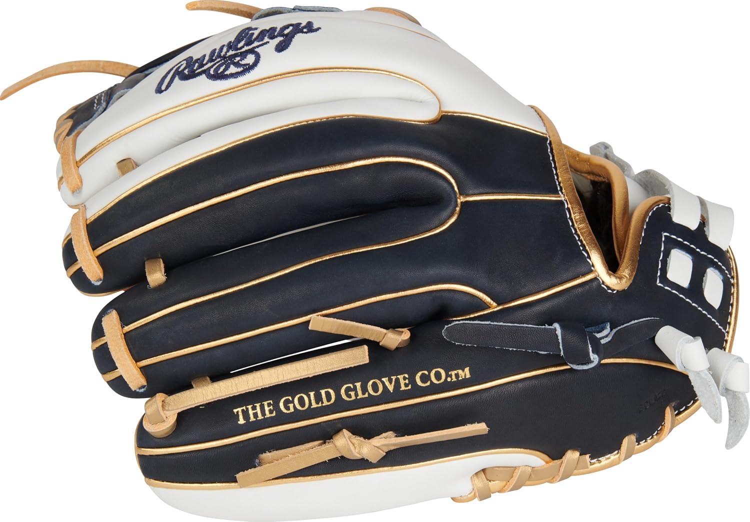 image:imageRawlings Liberty Advanced Color Series Fastpitch Softball Glove Sizes 1175 13 Multiple StylesWhite Navy Gold Pro I Web