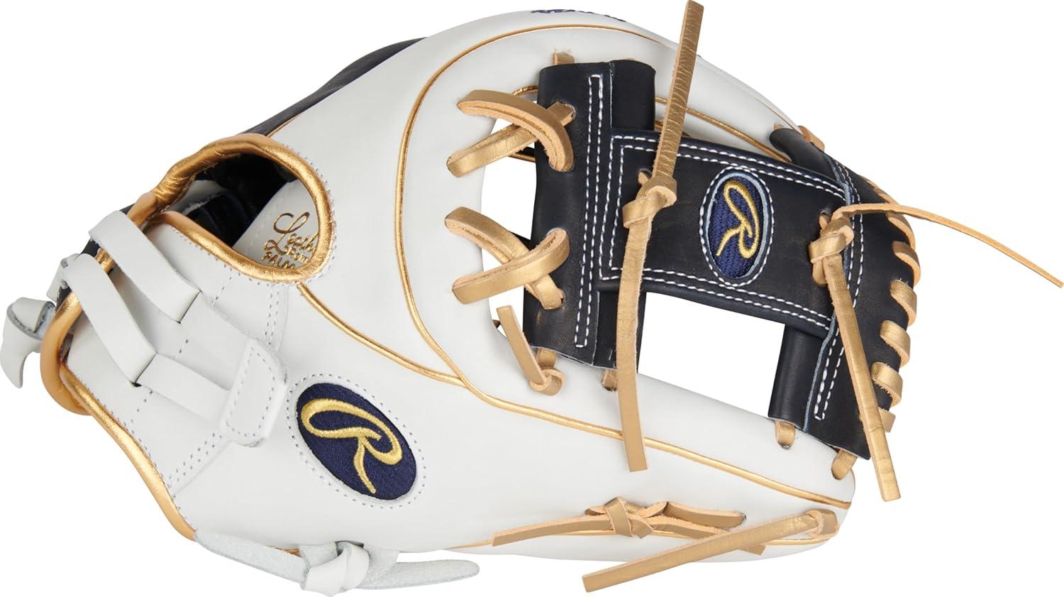 image:imageRawlings Liberty Advanced Color Series Fastpitch Softball Glove Sizes 1175 13 Multiple StylesWhite Navy Gold Pro I Web