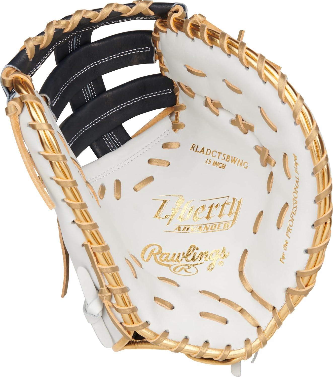 image:imageRawlings  Liberty Advanced Color Series Fastpitch Softball Glove  Sizes 1175  13  Multiple StylesWhite  Navy  Gold  Single Post  DoubleBar Web