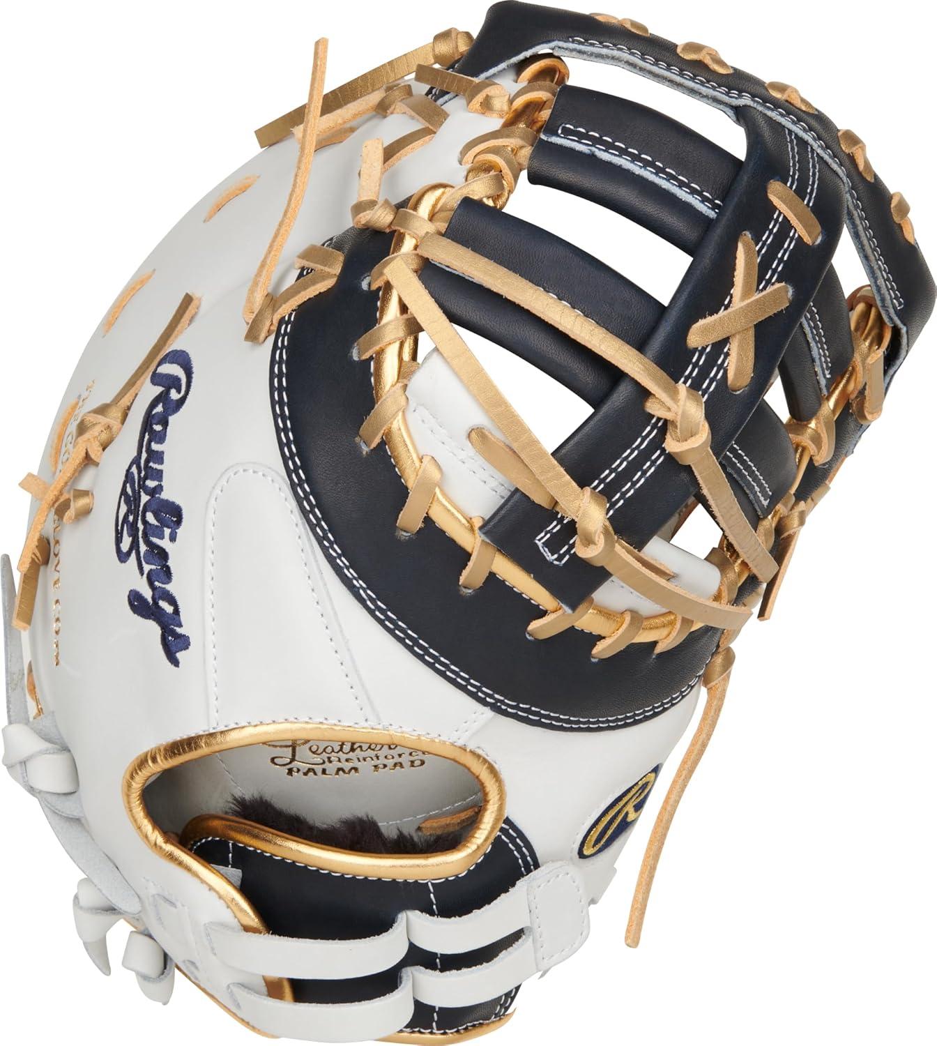image:imageRawlings  Liberty Advanced Color Series Fastpitch Softball Glove  Sizes 1175  13  Multiple StylesWhite  Navy  Gold  Single Post  DoubleBar Web