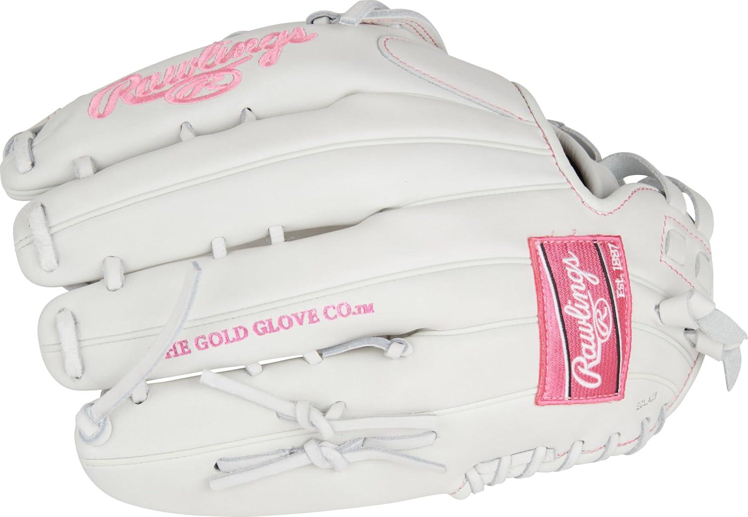 image:imageRawlings Liberty Advanced Color Series Fastpitch Softball Glove Sizes 1175 13 Multiple StylesWhite Pink Pro H Web