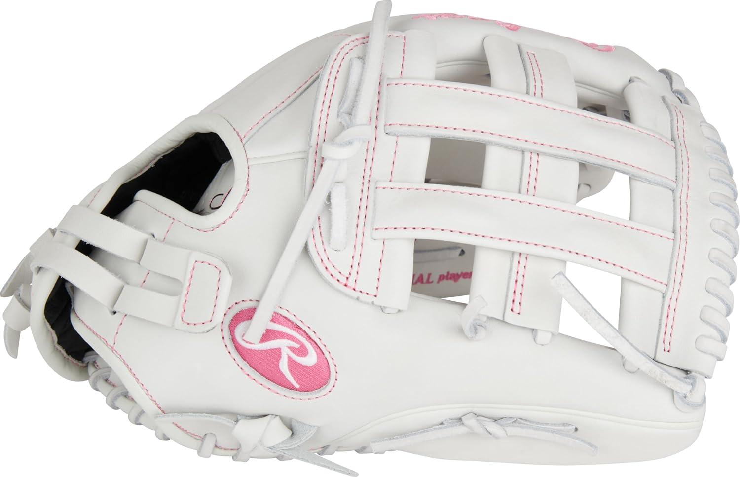 image:imageRawlings Liberty Advanced Color Series Fastpitch Softball Glove Sizes 1175 13 Multiple StylesWhite Pink Pro H Web