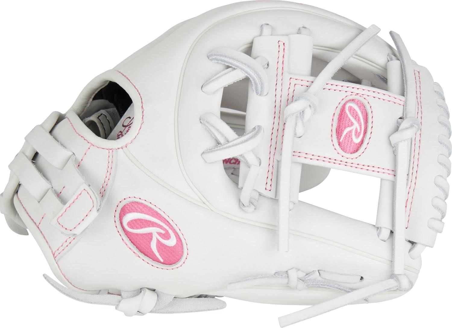 image:imageRawlings Liberty Advanced Color Series Fastpitch Softball Glove Sizes 1175 13 Multiple StylesWhite Pink Pro I Web