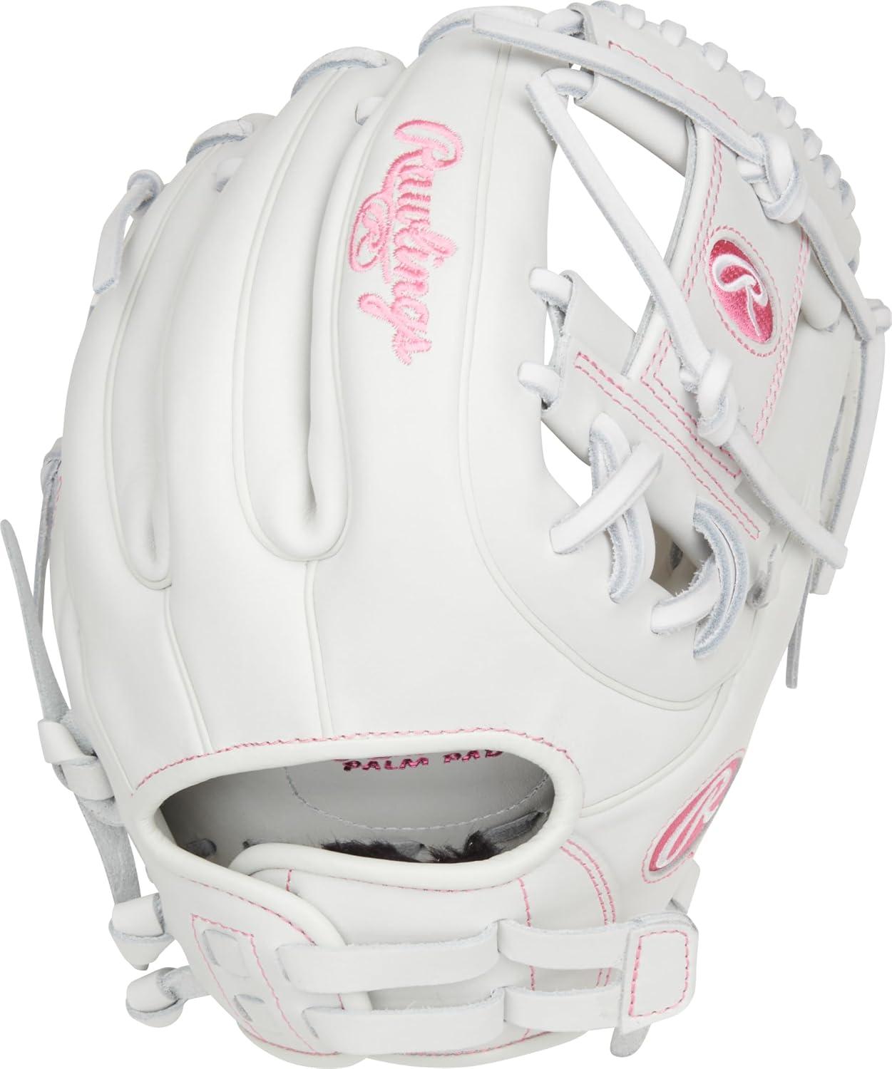 image:imageRawlings Liberty Advanced Color Series Fastpitch Softball Glove Sizes 1175 13 Multiple StylesWhite Pink Pro I Web